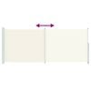 vidaXL Toldo lateral retr&aacute;ctil para patio crema 200x500 cm