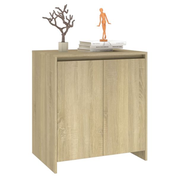 vidaXL Aparador de madera contrachapada roble Sonoma 70x41x75 cm