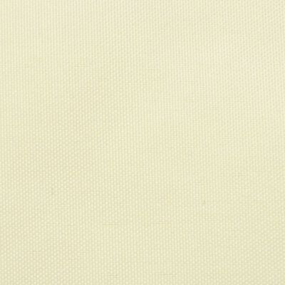 vidaXL Toldo de vela triangular tela Oxford color crema 3,5x3,5x4,9 m