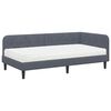 vidaXL Estructura de cama en esquina Gris oscuro 90 x 200 cm