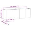 vidaXL Muebles de TV de pared con luces LED 2 uds negro 60x35x41 cm