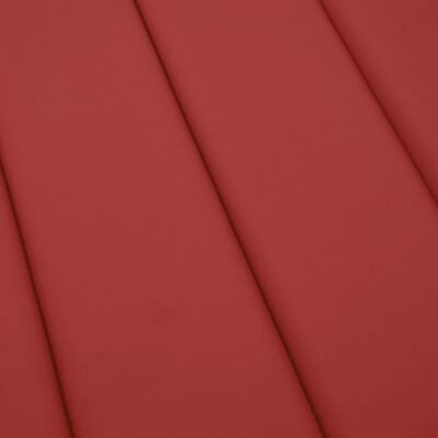 vidaXL Cojín de tumbona de tela Oxford rojo 200x50x3 cm
