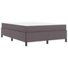 vidaXL Estructura de cama con colch&oacute;n Gris 140 x 190 cm tela