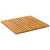vidaXL Alfombrilla de ba&ntilde;o Marr&oacute;n 52 x 50 cm Madera de Acacia S&oacute;lida