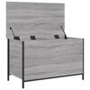 vidaXL Banco de almacenaje madera ingenier&iacute;a gris Sonoma 80x42,5x50 cm