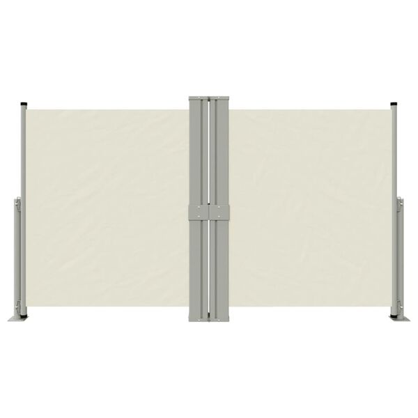 vidaXL Toldo lateral retráctil crema 140x1200 cm