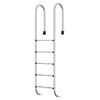 vidaXL Escalera para piscina acero inoxidable 304 54x38x211 cm