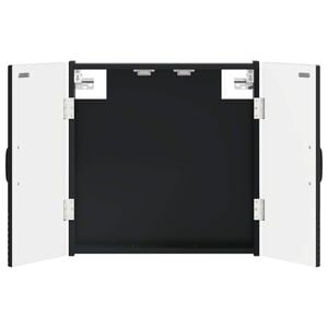 vidaXL Armario para dianas HAARLEM Negro 52,5 x 10,5 x 53,5 cm