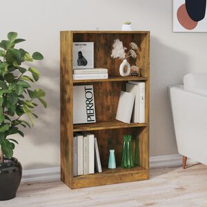 vidaXL Estanter&iacute;a madera contrachapada color roble ahumado 60x24x109cm