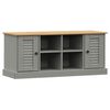 vidaXL Zapatero VIGO madera maciza de pino gris 106x35x45 cm