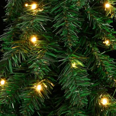 vidaXL Árbol de Navidad artificial iluminado con 100 LEDs 180 cm