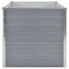 vidaXL Jardinera elevada 160x80x77 cm acero galvanizado gris