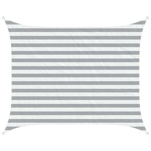 vidaXL Toldo Vela de Sombra Gris claro y blanco. 2 x 2,5 m