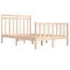 vidaXL Estructura de cama madera maciza 120x190 cm
