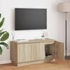 vidaXL Mueble de TV con LED Roble Sonoma 100 x 38 x 49 cm