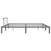 vidaXL Estructura de cama sin colch&oacute;n metal gris 200x200 cm