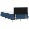 vidaXL Cama Box Spring LED con colch&oacute;n con LED Azul 120 x 190 cm tela