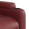 vidaXL Sill&oacute;n reclinable de masaje de pie cuero artificial rojo tinto
