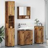 vidaXL Juego de muebles de ba&ntilde;o con caj&oacute;n 4 pcs Madera Vieja