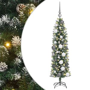 vidaXL &Aacute;rbol Navide&ntilde;o Artificial Delgado con 150 LED Verde y 120 cm
