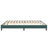 vidaXL Estructura cama sin colch&oacute;n terciopelo verde oscuro 200x220 cm