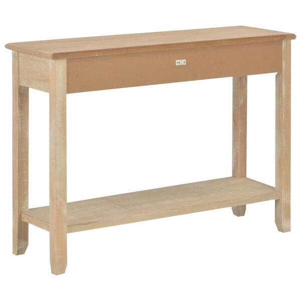 vidaXL Mesa consola de madera 110x35x80 cm