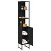 vidaXL Mueble de Cuarto de Ba&ntilde;o Roble negro 33 x 33 x 185,5 cm