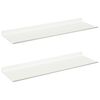vidaXL Estante flotante 2 pcs 60 x 18 x 2,5 cm Acero