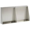 vidaXL Muro de Contenci&oacute;n 2 uds. 40 x 12 x 40 cm Acero inoxidable