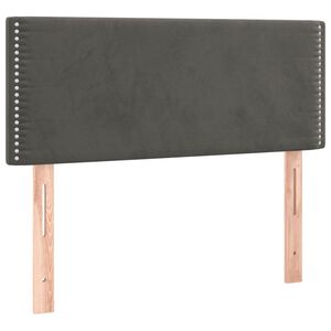 vidaXL Cabecero de terciopelo gris oscuro 80x5x78/88 cm