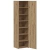 vidaXL Aparador alto 2 pcs Roble artesanal 45 x 42,5 x 185 cm