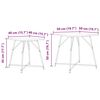 vidaXL Conjunto de mesas auxiliares 2 pcs Roble Ahumado y Negro