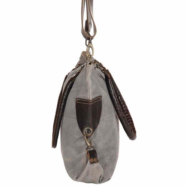 vidaXL Bolso Estrella Gris oscuro 63 x 41 cm Lona