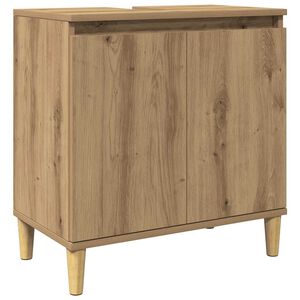 vidaXL Mueble de lavabo madera de ingenier&iacute;a roble artisan 58x33x60 cm