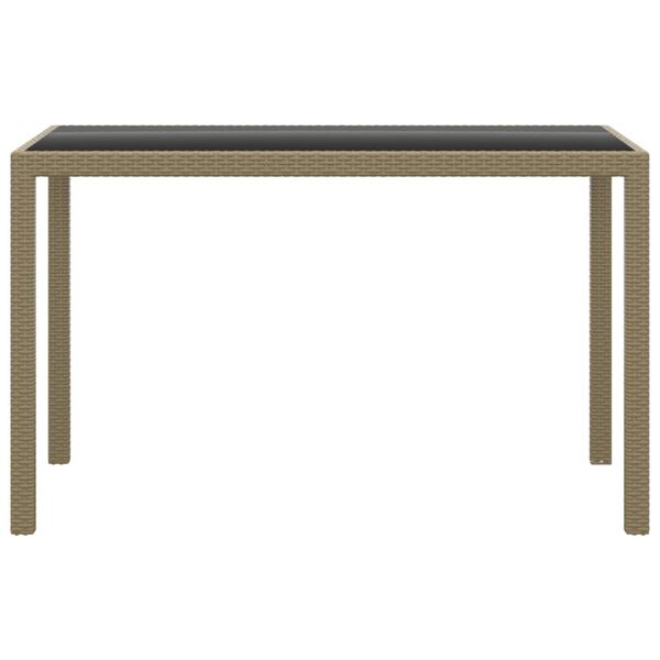 vidaXL Set comedor de jard&iacute;n 3 pzas con cojines rat&aacute;n sint&eacute;tico beige