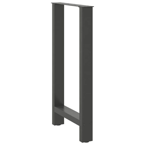 vidaXL Patas para mesa de bar antracita (2 unidades, 40 x 90-91 cm, acero)