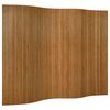 vidaXL Biombo divisor de bamb&uacute; marr&oacute;n ancho 250 cm alto 165 cm