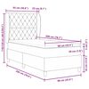 vidaXL Cama tipo Box Spring con colch&oacute;n Rosa 200 x 90 cm Terciopelo