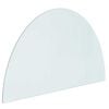 vidaXL Placa de vidrio para chimenea Transparente 1000 x 600 mm