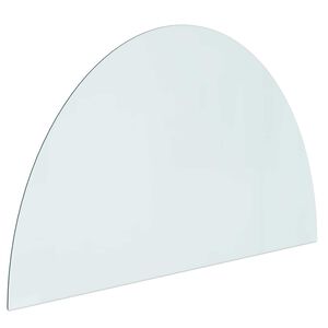 vidaXL Placa de vidrio para chimenea Transparente 1000 x 600 mm