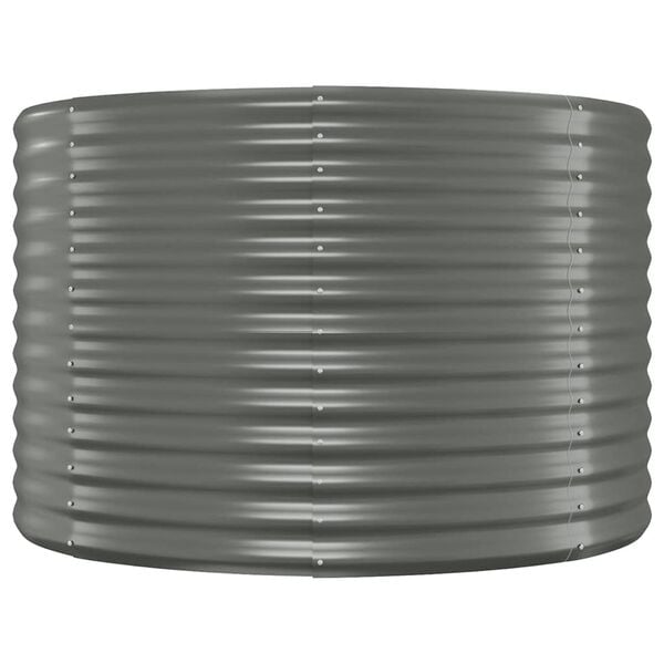 vidaXL Jardinera arriate acero galvanizado gris 175x100x68 cm