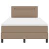 vidaXL Cama tipo Box Spring Capuchino 120 x 200 cm Cuero sint&eacute;tico