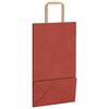 vidaXL Bolsas de papel con asas 250 uds rojo 21x11x36 cm