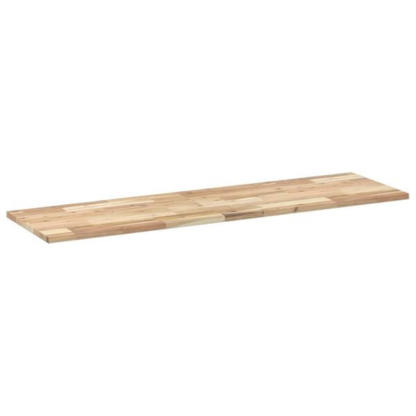vidaXL Estantes flotantes 4 uds madera acacia sin tratar 140x40x2 cm
