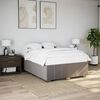 vidaXL Cama sin colch&oacute;n tela gris taupe 160x200 cm