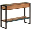 vidaXL Mesa consola madera maciza reciclada 110x30x76 cm