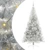 vidaXL &Aacute;rbol de Navidad Artificial Preiluminado Plateado 240 cm PET