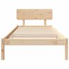 vidaXL Estructura de cama Natural 90 x 200 cm Madera de pino macizo