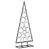 vidaXL &Aacute;rbol de Navidad para decoraci&oacute;n metal negro 125 cm