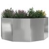vidaXL Jardinera Plateado 120 x 120 x 50 cm Acero Galvanizado